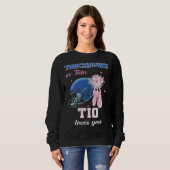 Touchdown Or Tutu Tio Loves You Gender Reveal Boy Sweatshirt (Vorne ganz)