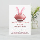 Touchdown & Peep Party - Einladung zu Ostern (Stehend Vorderseite)