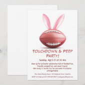 Touchdown & Peep Party - Einladung zu Ostern (Vorne/Hinten)
