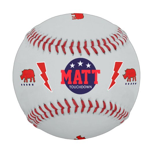 Touchdown-personalisiert Baseball (Vorderseite)