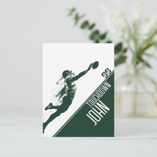 Touchdown Postkarte (Stehend Vorderseite)