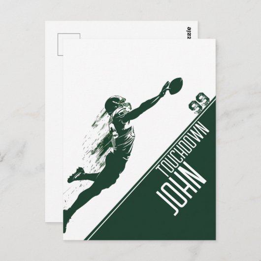 Touchdown Postkarte (Vorne/Hinten)