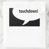 Touchdown! Rechteckiger Aufkleber (Tasche)