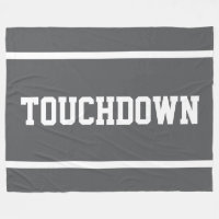 TOUCHDOWN Sporty weißer Textstreifen auf tiefem Gr