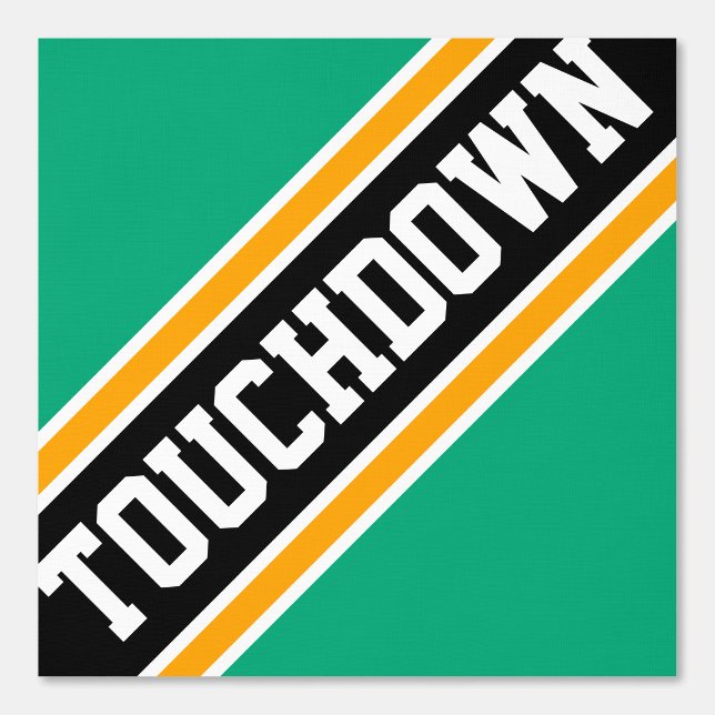 TOUCHDOWN Tiled Green Blue Black Racing Stripes Tapete (Vorderseite)