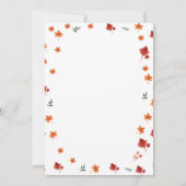 Touchdown Tiny Toes Football Couples Baby Dusche Einladung (Rückseite)