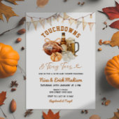 Touchdown Tiny Toes Football Couples Baby Dusche Einladung