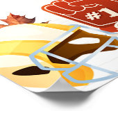 Touchdown und Tiny Toes Babydusche Begrüßungszeich Poster (Ecke)