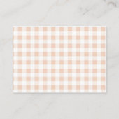 Touchdown und Winzling Toes Babydusche Windelwinde Begleitkarte (Rückseite)