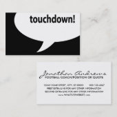 Touchdown! Visitenkarte (Vorne/Hinten)