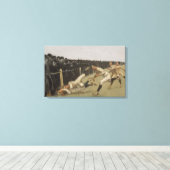 Touchdown, Yale vs Princeton, Erntedank Day, Leinwanddruck (Insitu (Holzboden))