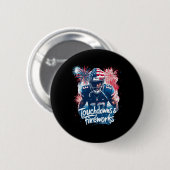 Touchdowns Fireworks Independence Day Celebration Button (Vorne & Hinten)