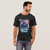 Touchdowns Fireworks Independence Day Celebration T-Shirt (Vorne ganz)