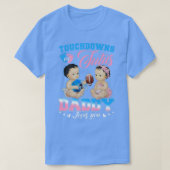 Touchdowns oder Tutus Daddy Lieben Sie Geschlecht  T-Shirt (Design vorne)