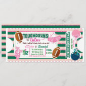 Touchdowns oder Tutus Einladung (Vorne/Hinten)