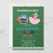 Touchdowns oder Tutus Einladung (Vorderseite)