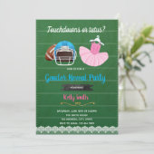 Touchdowns oder Tutus Einladung (Stehend Vorderseite)
