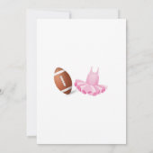 Touchdowns oder Tutus Einladung (Rückseite)