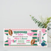 Touchdowns oder Tutus Einladung - Windelraffinatio (Stehend Vorderseite)