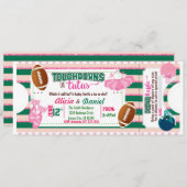 Touchdowns oder Tutus Einladung - Windelraffinatio (Vorne/Hinten)