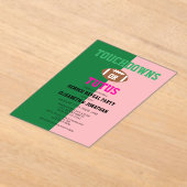 Touchdowns oder Tutus Gender Reveal Acryleinladungen (Ablage )