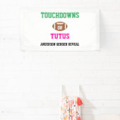 Touchdowns oder Tutus Gender Reveal Banner (InSitu)