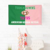 Touchdowns oder Tutus Gender Reveal Banner (Insitu)