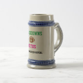 Touchdowns oder Tutus Gender Reveal Bierglas (VorderseiteRechts)