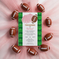 Touchdowns oder Tutus Gender Reveal Einladung