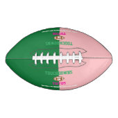 Touchdowns oder Tutus Gender Reveal Football (Vorderseite)