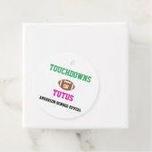 Touchdowns oder Tutus Gender Reveal Geschenkanhänger (Beispiel)