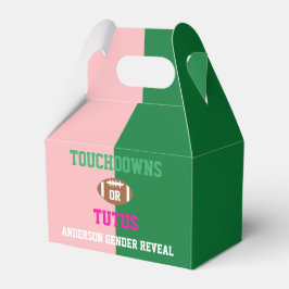 Touchdowns oder Tutus Gender Reveal Geschenkschachtel
