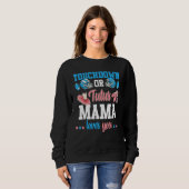 Touchdowns oder Tutus Gender Reveal Mama Baby Anno Sweatshirt (Vorne ganz)