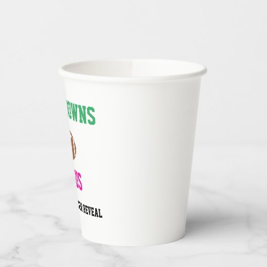 Touchdowns oder Tutus Gender Reveal Pappbecher (Links)