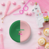 Touchdowns oder Tutus Gender Reveal Pappteller (Party)