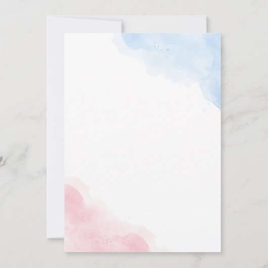 Touchdowns oder Tutus Gender Reveal Party Einladung (Rückseite)