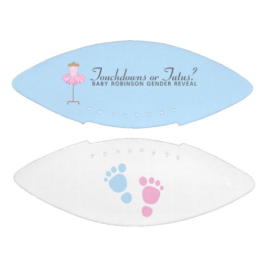 Touchdowns oder Tutus Gender Reveal Party Football (Paneele)
