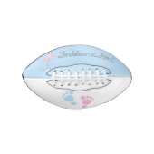 Touchdowns oder Tutus Gender Reveal Party Football (Vorderseite)