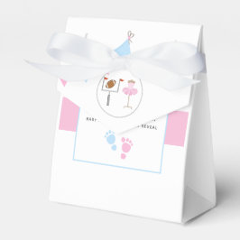 Touchdowns oder Tutus Gender Reveal Party Geschenkschachtel