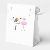 Touchdowns oder Tutus Gender Reveal Party Geschenkschachtel (Rückseite)