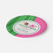Touchdowns oder Tutus Gender Reveal Party Pappteller (Schrägansicht)