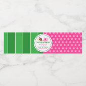 Touchdowns oder Tutus Gender Reveal Party Wasserflaschenetikett (Einzelnes Label)