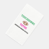 Touchdowns oder Tutus Gender Reveal Serviette (Ecke)