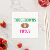 Touchdowns oder Tutus Gender Reveal Serviette (Beispiel)