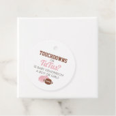 Touchdowns oder Tutus Gender Reveal Vielen Dank Geschenkanhänger (Beispiel)