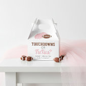 Touchdowns oder Tutus Gender Reveal Vielen Dank Geschenkschachtel