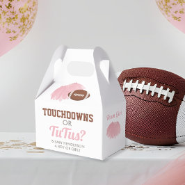 Touchdowns oder Tutus Gender Reveal Vielen Dank Geschenkschachtel