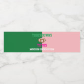 Touchdowns oder Tutus Gender Reveal Wasserflaschenetikett (Einzelnes Label)