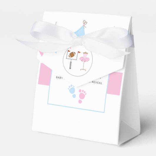 Touchdowns oder Tutus Geschlecht Enthüllungsfeier Geschenkschachtel (Vorderseite)