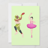 Touchdowns oder Tutus Geschlechtsenthüllungsfeier Einladung (Rückseite)
